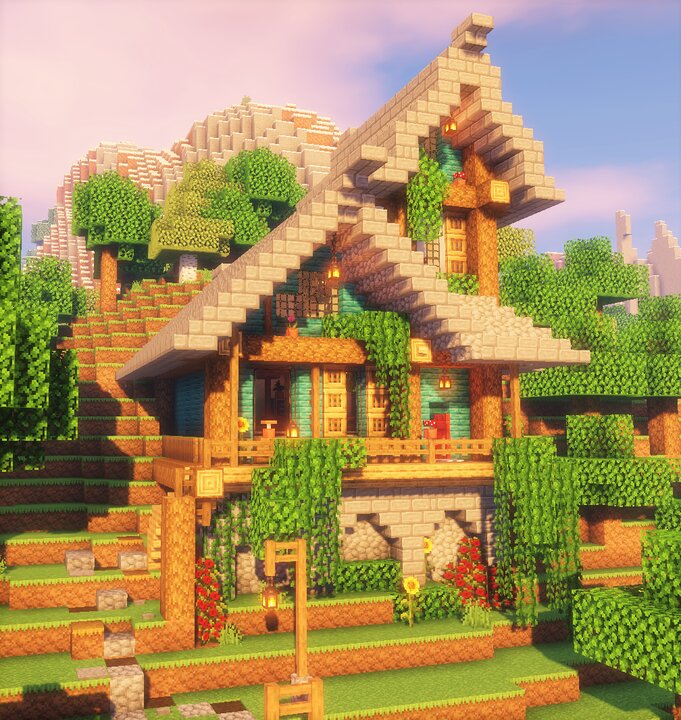 picture Aesthetic Cottagecore Minecraft World minecraft houses survival