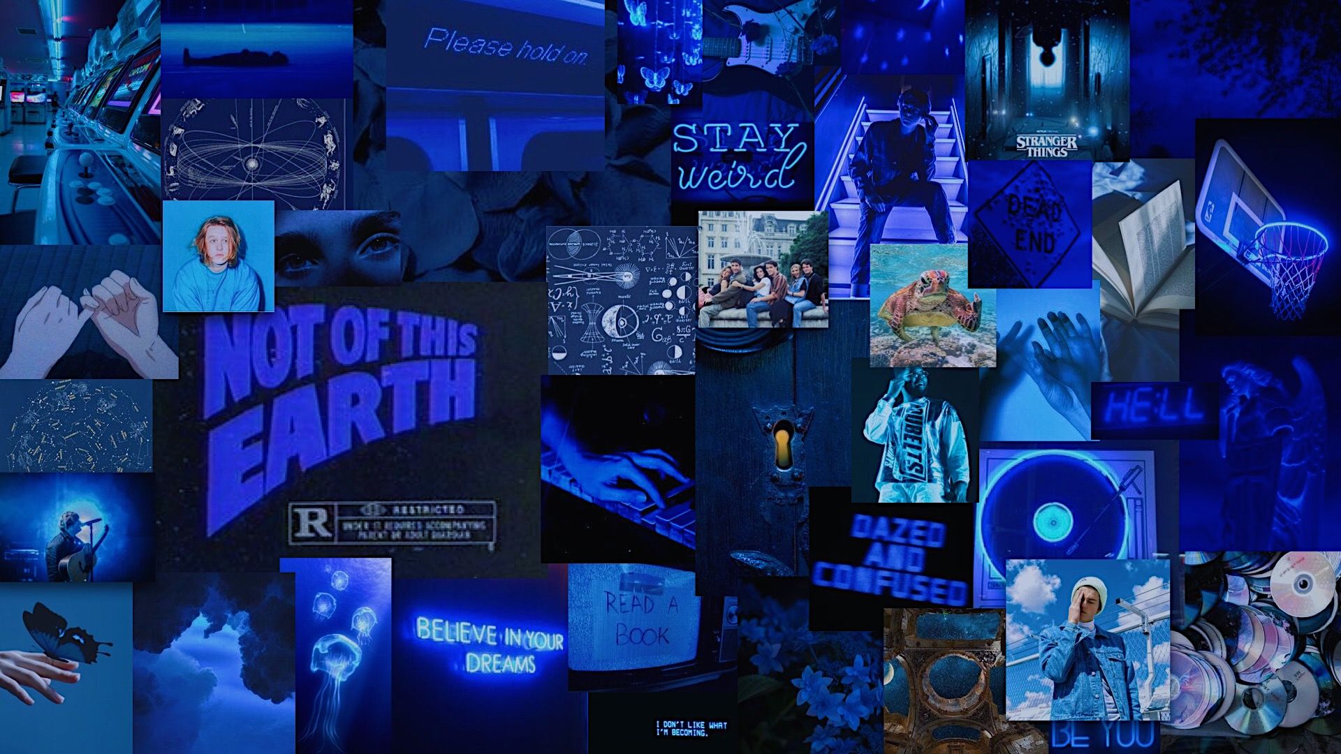 Featured image of post Blue Neon Aesthetic Wallpaper Laptop