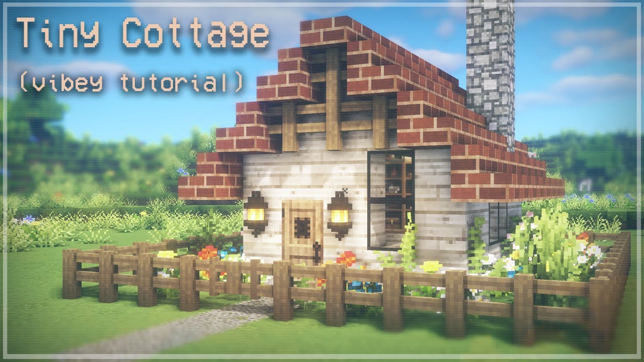 images Cottagecore Minecraft House Ideas Easy how to build a minecraft cottage tutorial cottagecore